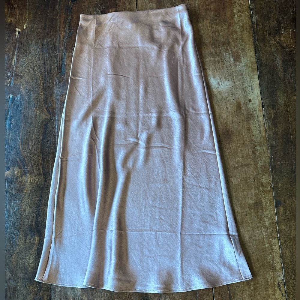 NWOT Madewell Midi Satin Slip Skirt